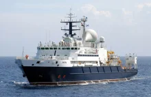 Co robi rosyjski okręt na Atlantyku? Może odciąć świat od internetu