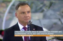 Andrzej Duda - teatralne przemówienie i agresja