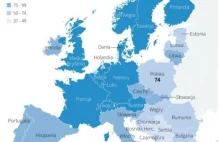 Eurostat przedstawił mapę dobrobytu w Europie. Polska poniżej średniej
