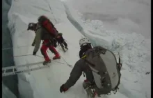 Wejscie na Mount Everest - kamera na kasku
