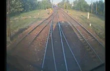 Zderzenie czołowe pociągów w Warszawie - widok z kabiny