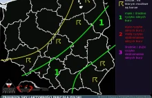 Prognoza wystąpienia burz - warto codziennie przeczytać.