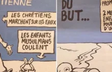Nowa okładka Charlie Hebdo. "Pie***yć ich, my mamy szampana"