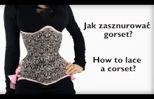 Jak zasznurować gorset? / How to lace a corset? Inverted Bunny Ears Method