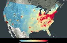 Zmniejszenie zanieczyszczenia powietrza USA w latach 2005-2011