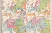 Europa- ludy i religie- niemiecka mapa z 1898