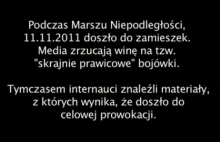 Film na którym widać twarz lewaka atakującego dziennikarza...