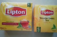 Herbata Lipton z USA VS Herbata Lipton z Polski