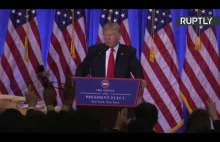 GENIALNA pierwsza konferencja Trumpa dosłownie sprzed chwili