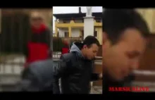 Włoch vs imigranci którzy próbowali włamać się do jego domu