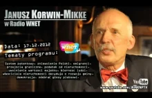 17/12/2012 - Janusz Korwin-Mikke w Radiu WNET