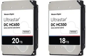 Western Digital rozpoczął dystrybucję dysków HDD o pojemnościach 20 TB i 18TB