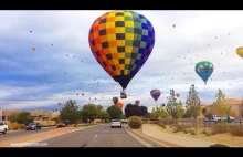 Piękny widok podczas Albuquerque International Balloon Fiesta