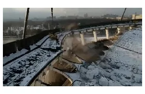 Spektakularna "rozbiórka" stadionu w Petersburgu