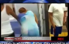 Czarna rasistka szarpie białą dziewczynę za włosy i wygania z metra