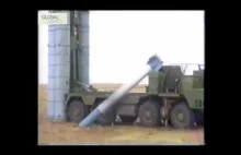 Rakietowy system przeciwlotniczy S-300 na poligonie w Kazachstanie