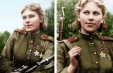 Roza Shanina -- dziewiętnastoletnia radziecka kobieta-snajper z okresu II WŚ