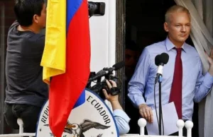 Assange pojawił się na balkonie ambasady Ekwadoru w Londynie