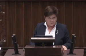 Szydło: ,, bo to były pieniądze uczciwie wypłacane z budżetu"