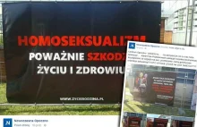 'Homoseksualizm = wczesna śmierć'. Skandaliczna wystawa w Opocznie.