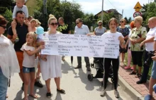 Protest mieszkańców przeciwko utworzeniu składowiska