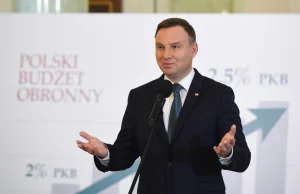 Prezydent podpisał ustawę podnoszącą wydatki obronne