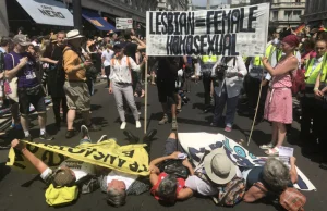 Lesbijki w UK zablokowały paradę w proteście przeciw transseksualistom [EN]