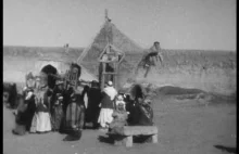 Stary film archiwalny z wykopalisk w Niniwie.