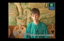 Chłopak przed terapią oraz 13 lat po terapii leczenia jąkania