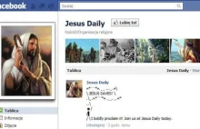 Jezus też ma stronę na Facebooku.