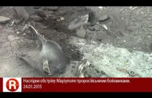 The effects of fire Mariupol pro fighters 01/24/2015