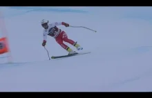 Paweł Babicki zjeżdża na jednej narcie w Bormio