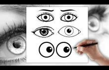 Oko - Jak narysować Oczy - Nauka rysowania - krok po kroku