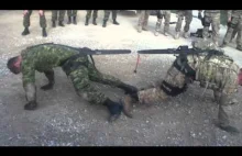 Kanada vs USA w żołnierskim przeciąganiu liny