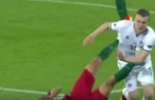 Portugalia - Islandia: Pepe kopał w brzuch! Lineker: To wielki kut...s!