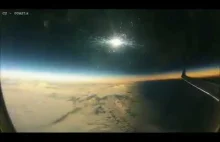 Zaćmienie Słońca widziane z okna samolotu