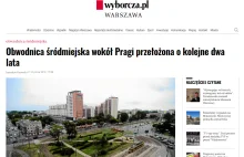 SKANDAL! Warszawa ma kasę na głupoty, ale na obwodnicę Pragi już nie starcza!