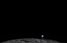 LRO obserwuje wschód Ziemi ponad księżycowy horyzont