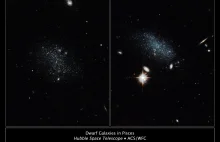 Teleskop Hubble'a zauważył dwie młode galaktyki, które opuściły kosmiczną pustkę