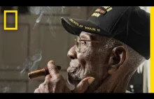 109 letni weteran wojenny, pali cygara, pije whisky i prowadzi samochód..