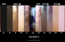 Wszystkie starty rakiety Saturn V na jednym filmie.