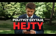 Politycy czytają hejty na swój temat