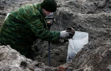Ekshumacja szczątków rozstrzelanych Żydów na Białorusi