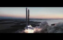Aktualizacja animacji rakiety Starship Elona Muska