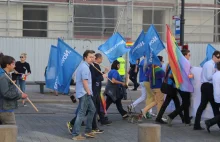 Parada homoseksualistów pod flagami KOD, Nowoczesnej i PO