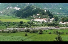Piękne krajobrazy i pociągi w Czarnogórze