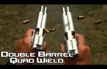 Dwulufowa broń w slow motion (4K)