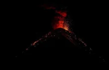 Erupcja wulkanu Fuego, Guatemala