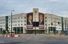 Gronkiewicz-Waltz jak Putin? Kontrowersyjny plakat na bemowskim urzędzie