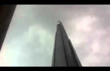 Dramat na szczycie najwyższego wieżowca w Europie